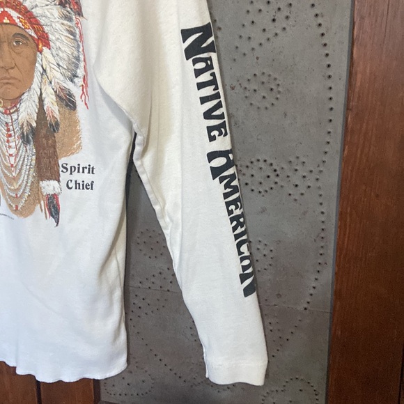 ❗️CLOSET CLOSING❗️ Native Thunderbird Spirit Chief Indian Henley Top L - Picture 4 of 9